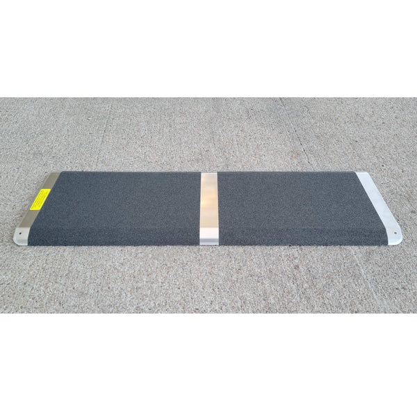 The TH1032 Threshold Ramp is designed for doors that swing in. Features anti-slip, high-traction surface. Easy to install. For threshold height: ¼” - ¾”; Length: 10”; Width: 32”;