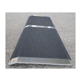 The TH1032 Threshold Ramp is designed for doors that swing in. Features anti-slip, high-traction surface. Easy to install. For threshold height: ¼” - ¾”; Length: 10”; Width: 32”;