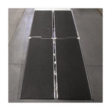 The WCR730 Multifold Ramp by Prairie View Industries is easy to set up and separates into two pieces so it’s easy to carry. Folds like a suitcase. Features anti-slip, high-traction surface. Length: 7’; Width: 30”;