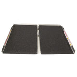 The SFW230 Singlefold Ramp by Prairie View Industries features an anti-slip, high-traction surface. Easy to transport and set up. Folds and carries like a suitcase. Length: 24”; Width: 30”; Weight: 10 lbs.; Capacity: 800 lbs.; Folded size; 24” x 16” x 4⅞”