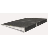 Self-Supporting Threshold Ramp by Prairie View Industries features a no-curb design for doors that swing outward and an anti-slip high traction surface • 36” wide walking surface made for 36” doors • Accommodates 3” rise • Length: 24”; Width: 36”; Weight: 12 lbs.; Capacity: 600 lbs.
