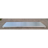 The ATH1236 adjustable threshold ramp by Prairie View Industries features slip-resistant grooved aluminum and aligns directly against door threshold. Works for doors that swing in or out. For threshold height: 1 3/8”-2”; Length: 12”; Width: 36”; 